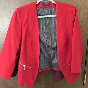 Express size 12 blazer - red